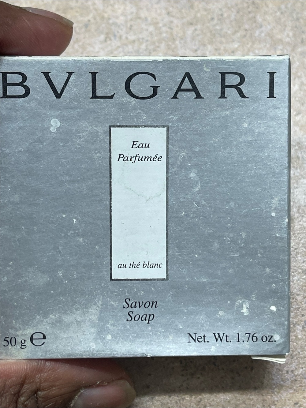 Bulgari Au Thé Blanc Women's Scented Soap - White two boxes new - Picture 3 of 5